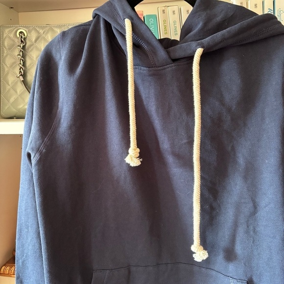 Pact Navy Blue Hooded Sweatshirt With Kangaroo Pocket Size Small Unisex - Picture 2 of 7